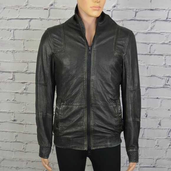 All Saints Jackets & Coats Mens All Saints Relay Leather Jacket